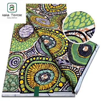 Nejnovější super velký africký vosk třpytky glam látka posypte bavlnou Ankara batik materiál pagne vosk zlatý potisk pro šití uniformy 8 nejlepší prodej rajčatová tkanina - №8
