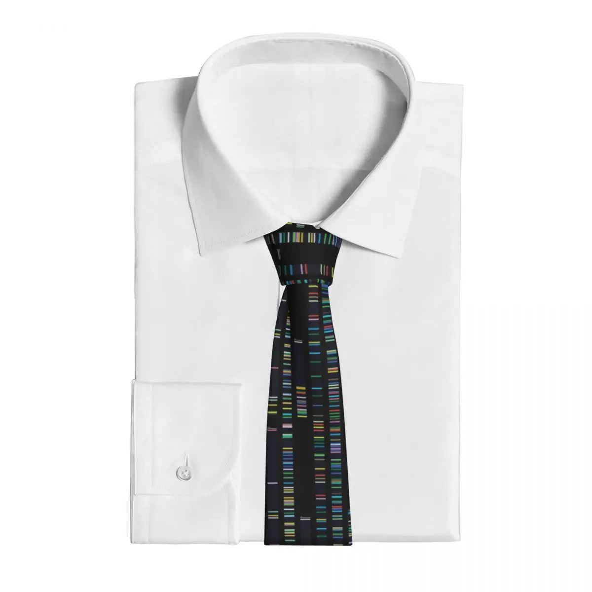 Men's Tie Genome Sequence 3D Printing Neck Ties DNA Genetics Retro Collar Tie Daily Wear Party Quality Necktie Accessories