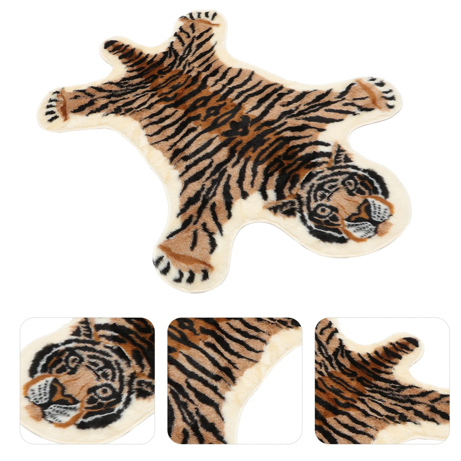 Imitation Leopard Carpet Washable Non Size Home Floor Pad Bedroom Living Room Cozy Rug Imitation Leopard Carpet