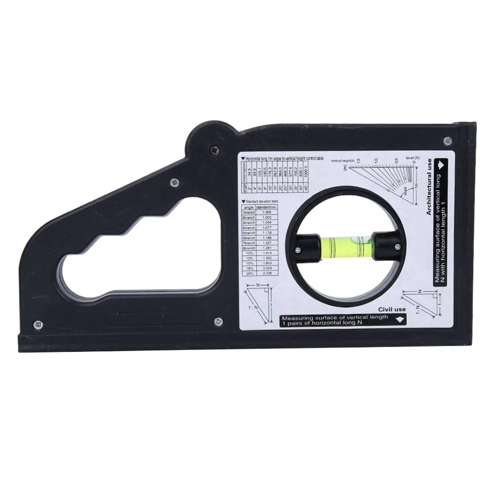 エンジニアリング傾斜レベルメーター高品質 ABS 素材人間工学に基づいたハンドルデザイン多機能角度測定スケールツール