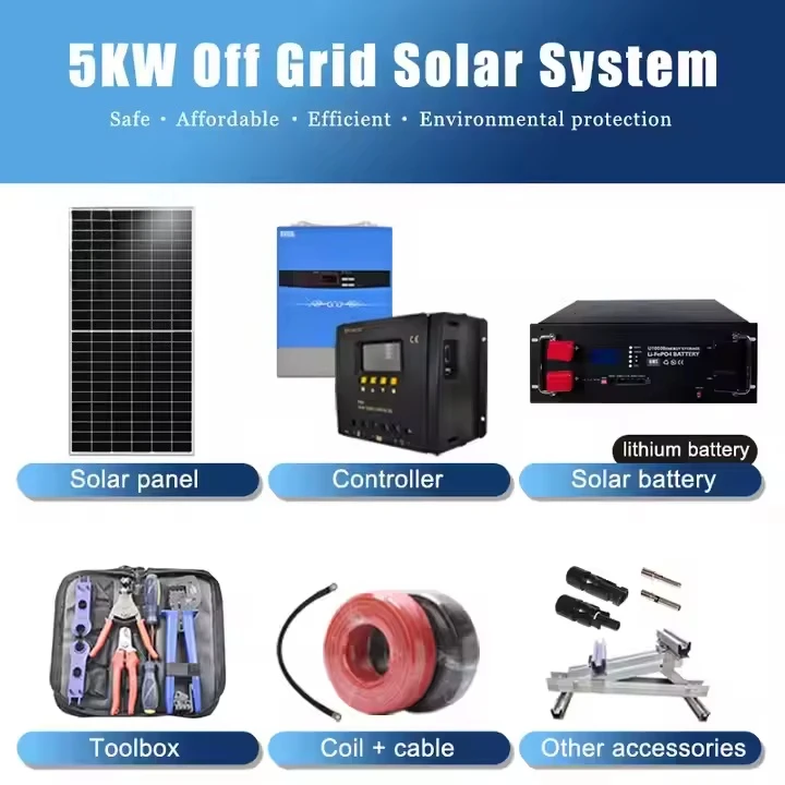 completed 5kw 8kw 8kw 10kw solar system off-grid solar panel kit