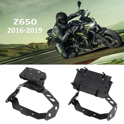 Мотоцикл для Kawasaki Z650 Z 650, передняя подставка для телефона, держатель, GPS-крепление, навигационная пластина, кронштейн USB 2016-2019 2018 2017