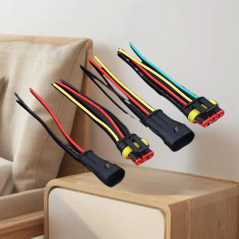 1/2/3/4/5/6 Pin Way Electrical Wire Connector, 18AWG Male Female Plug Socket, Quick Disconnect Wire Connectors For Car, Truck