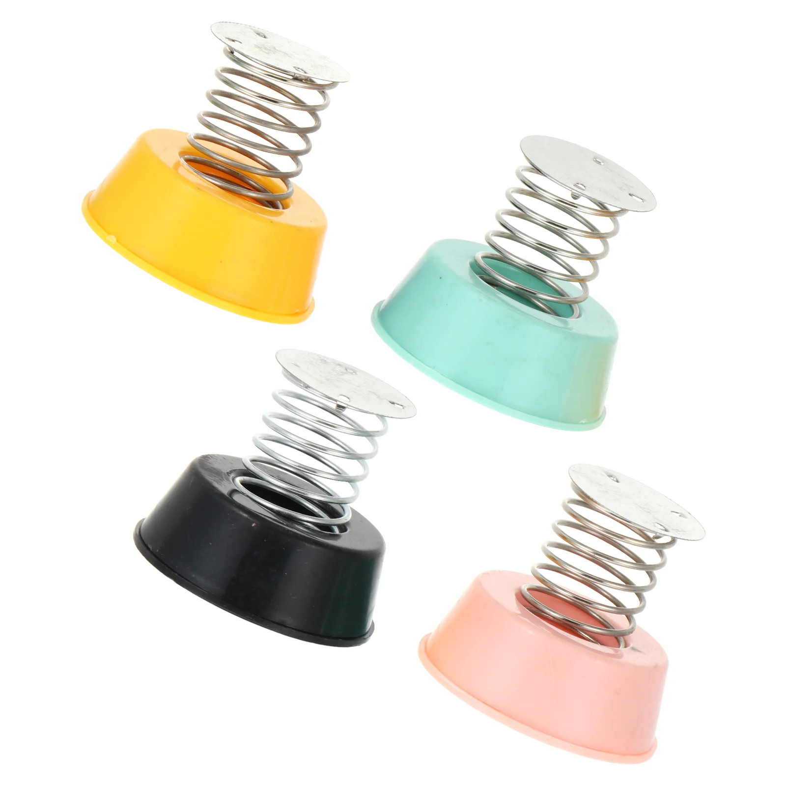 Spring Base Shake Head for Toy Baby Food Decoração, Iron Miss The Cars, 4 pcs