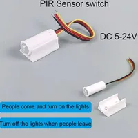Customized 12V PIR Infrared Motion Sensor Switch Auto Switch PIR Sensor Detector Light LED Infrared Switch Sensitive Night Lamp