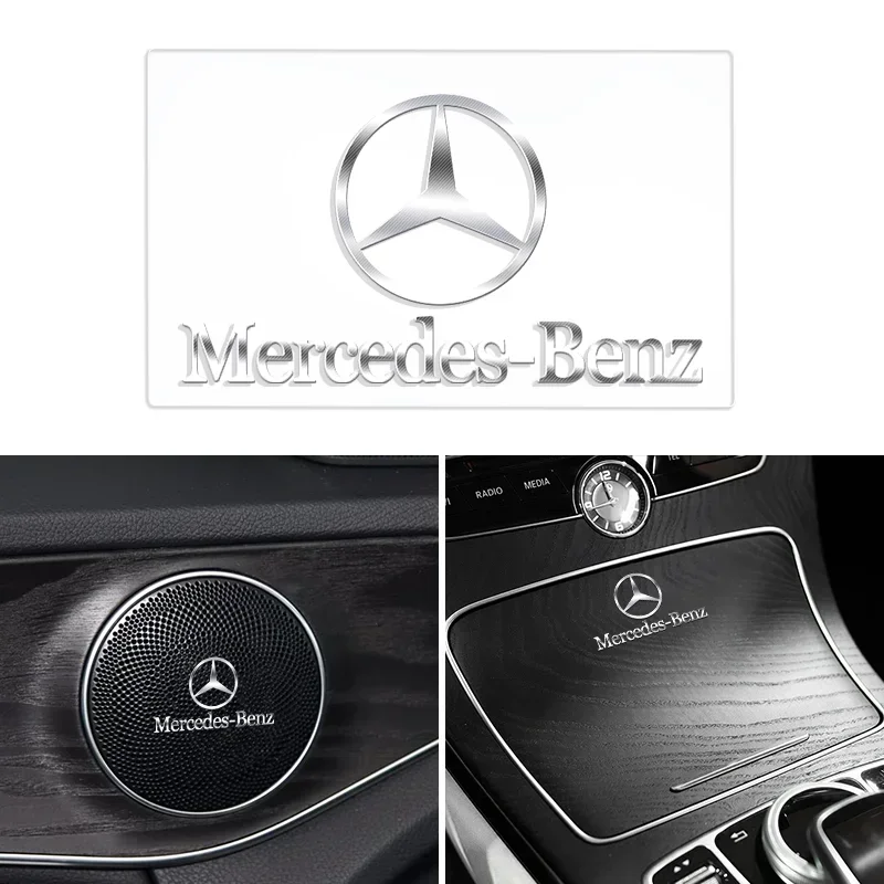 1pcs Metal Car Emblem Sticker For Mercedes Benz W117 W176 W177 W205 204 W213 W253 W156 W218 W166 CLA GLC CLE Auto Accessories