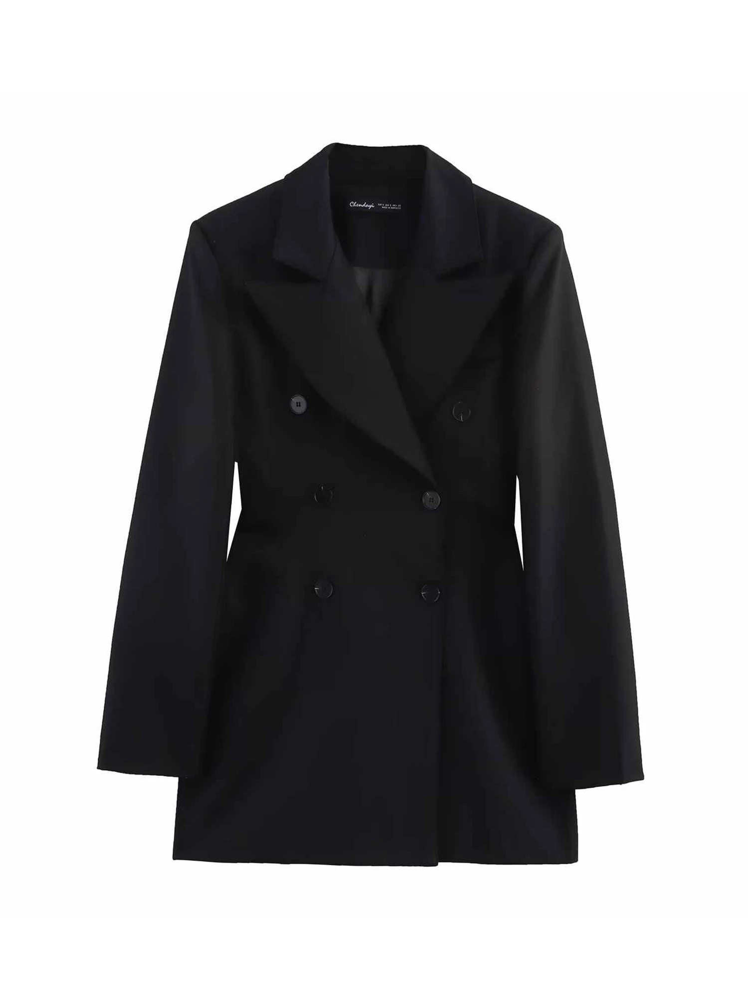 

Women's Black Gothic Blazer Jacket Vintage Long Sleeve Autumn Outerwear Office Ladies Suit Coat Harajuku Y2k Emo 2000s Clothes