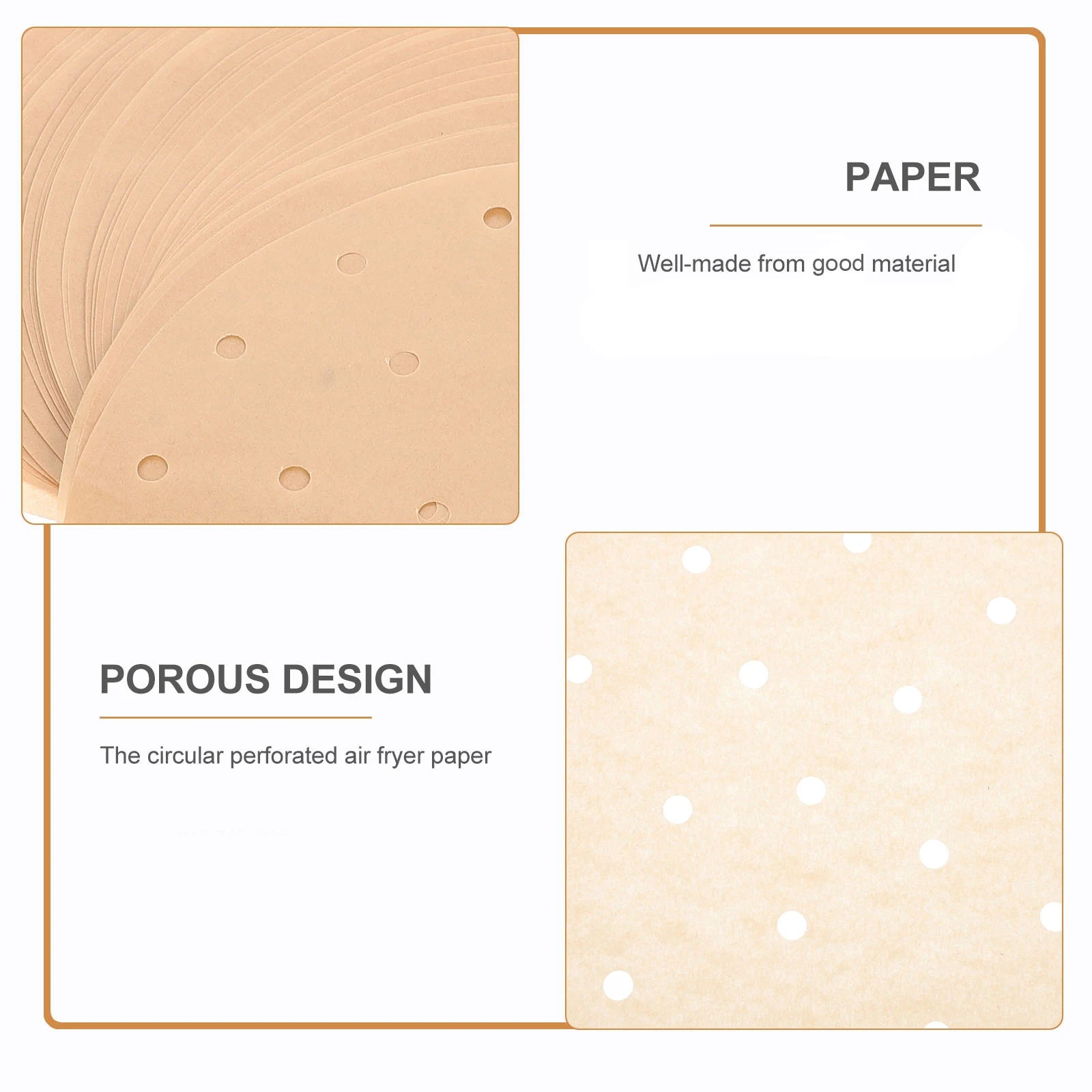 

100 Pcs Parchment Inner Lining Paper Rounds Greaseproof Resistant for Baking Air Fryer Liner Bread