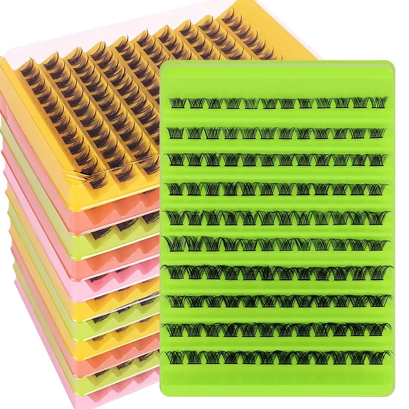 MIAOJIE Lash Clusters 120pcs Cluster Lashes 8-16mm Wispy Individual Lashes Extensions Natural Look Lashes D Curl Fluffy Cluster image 6