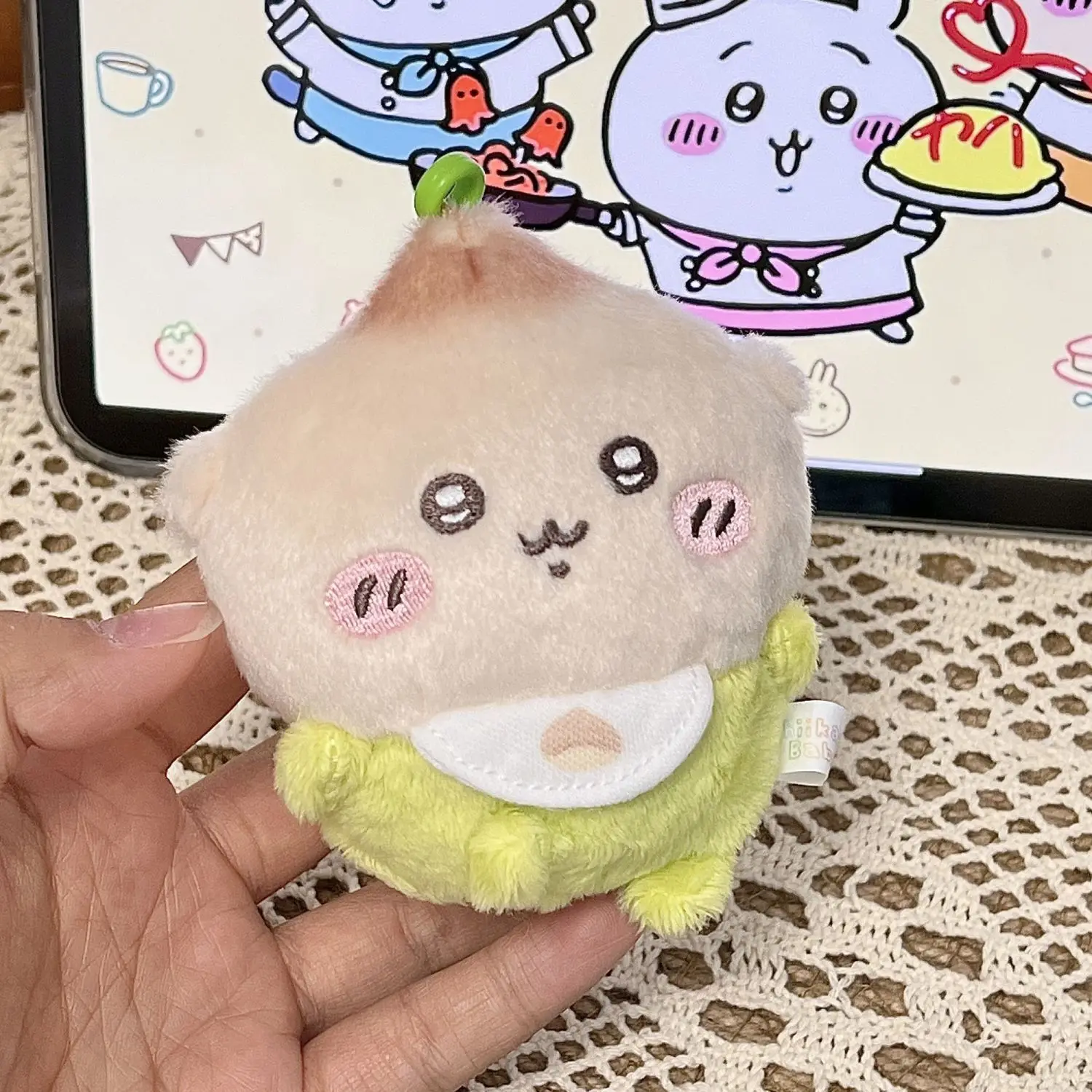 MINISO Usagi Hachiware Chiikawa سلسلة الكرتون أفخم دمية حقيبة قلادة لطيف المفاتيح إرسال إلى الأصدقاء هدية عالية الجودة