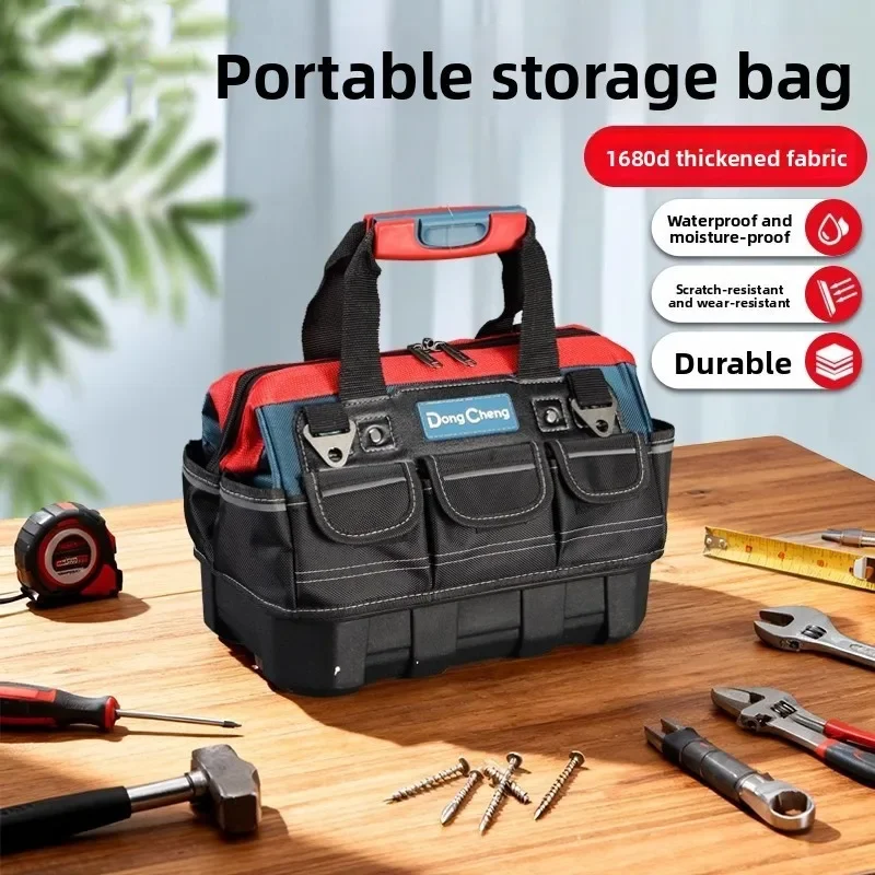 Tool Kit Thickened Multi functional Storage Bag Suitable for Woodworking Tools Canvas Bag Electrician Repair Tool Kit