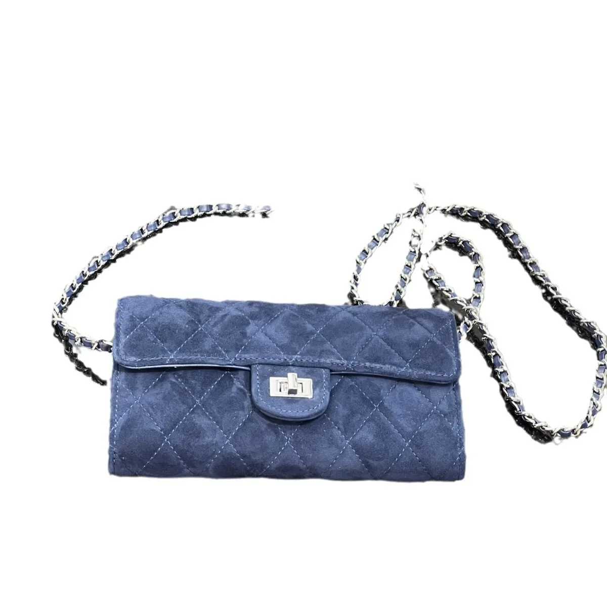 جلد طبيعي متجمد Argyle تويد نمط سلسلة حقيبة صغيرة تنوعا Crossbody محفظة نسائية للعملات المعدنية حقيبة محمولة العصرية لينة البوليستر لين