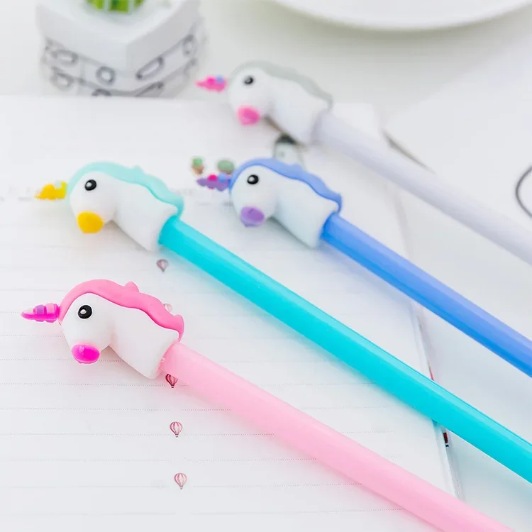 12Pcs Wholesale Creative Cartoon Pony Gender Pen, Novelty Office Learning Stationery Wholesale