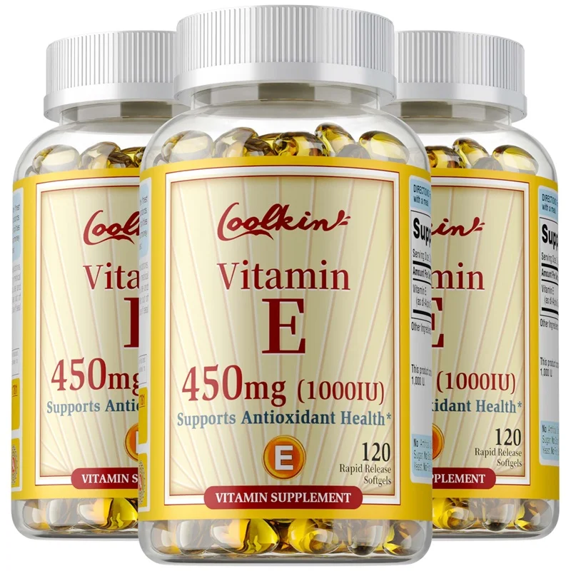 Vitamin E Capsules 450mg - Anti-oxidation, Anti-aging, Improve Skin Condition, Enhance The Immune System, Easy To Absorb