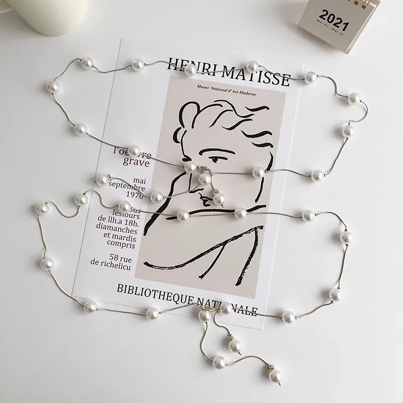 1 pz cintura in vita per le donne decorazione abito cappotto vestito temperamento versatile nuova cintura sottile perla cintura estiva retrò adatta f