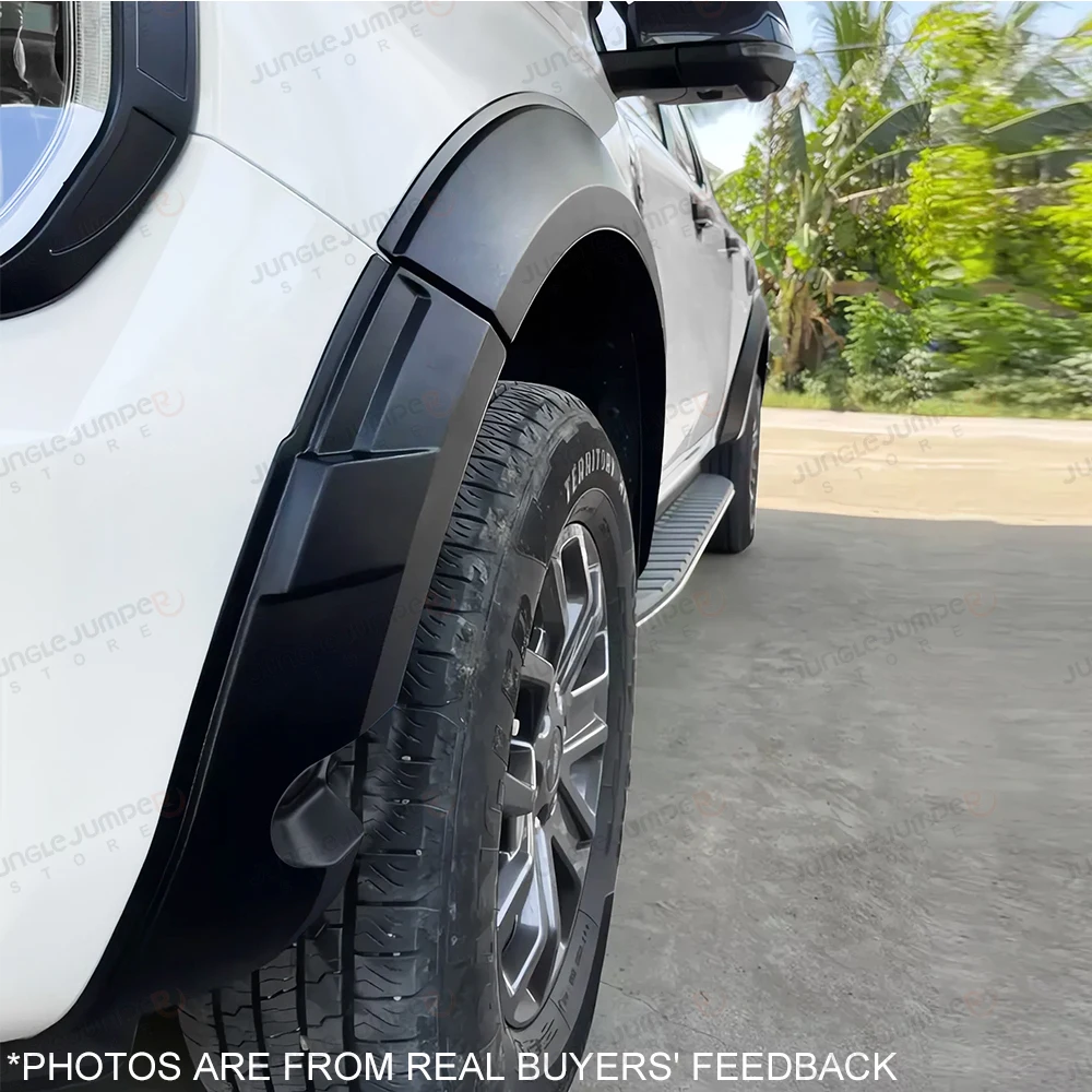 Fender Flares Wheel Arch For Ford Ranger Next Gen 2023 2024 2025 Wildtrak Wildtrak-X with Parking Sensor Car Exterior Accessorie