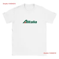 Alitalia T Shirt Aviation Airline Enthusiast Aerospace Lover Historic for Pilot vintage Washed fashion Soft Unisex