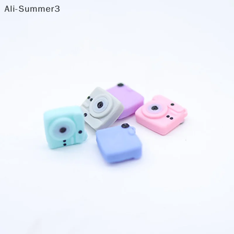 1/12 Poppenhuis Simulatie Camera Instant Camera's Model Poppenhuis Miniatuur Scène Decoratie Speelgoed Poppenhuis Scène Foto Props