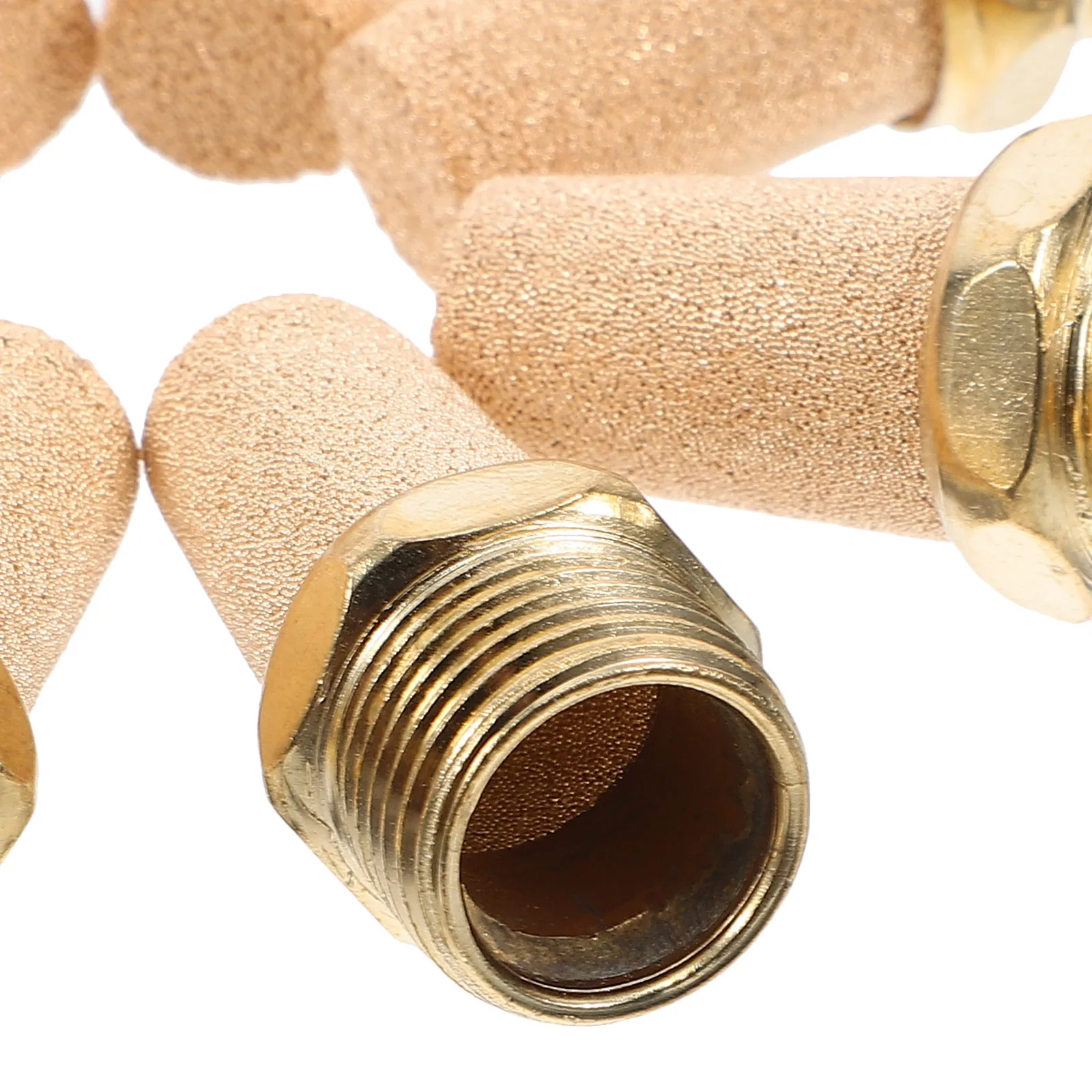 

8 Pcs Solenoid Valve Filter Muffler Replacement The Electromagnetic Cylinder Threaded Valves Copper
