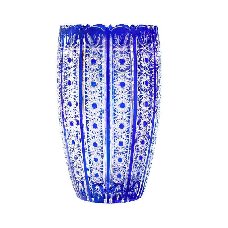 

Pure hand-cut crystal glass vase light luxury decoration living room high-end ornament