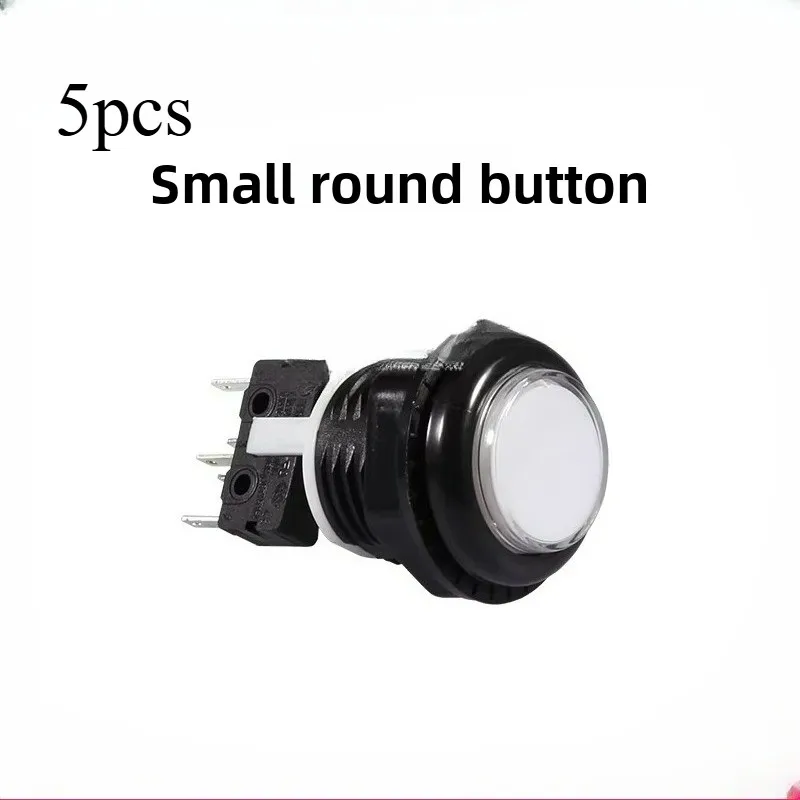 5pcs 28mm Self Reset Push Button Switch for Arcade Racing Game Machine Plug and Play Coin Operated Games