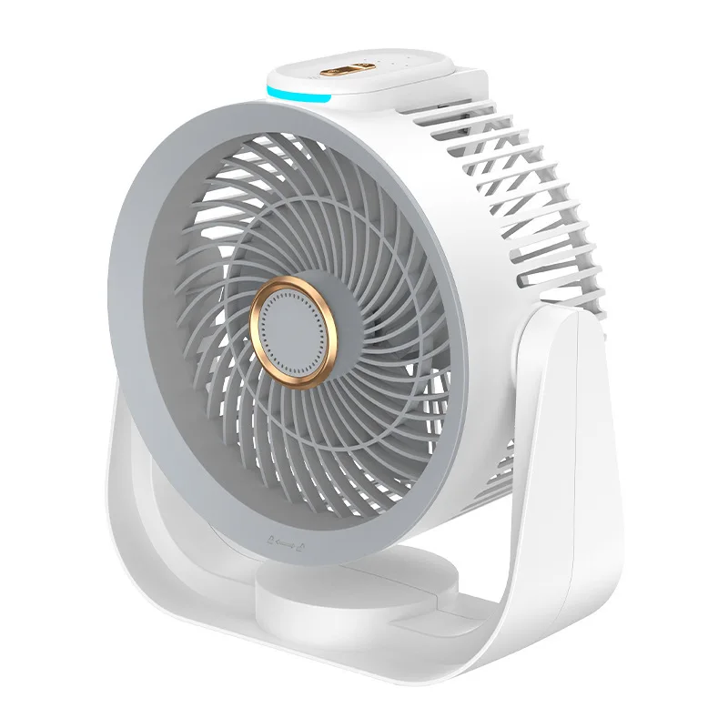 Portable Desktop circulation fan Bedroom Multi-functional Wireless night light intelligent voice four-speed adjustment home fan