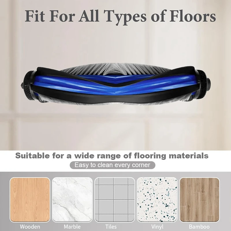 2 قطعة فرشاة الأسطوانة استبدال ل Ecovacs Deebot T50 Pro/N30 Pro/N30/N30 Omni/ N30 Pro Omni/X8 Pro أجزاء المكنسة الكهربائية