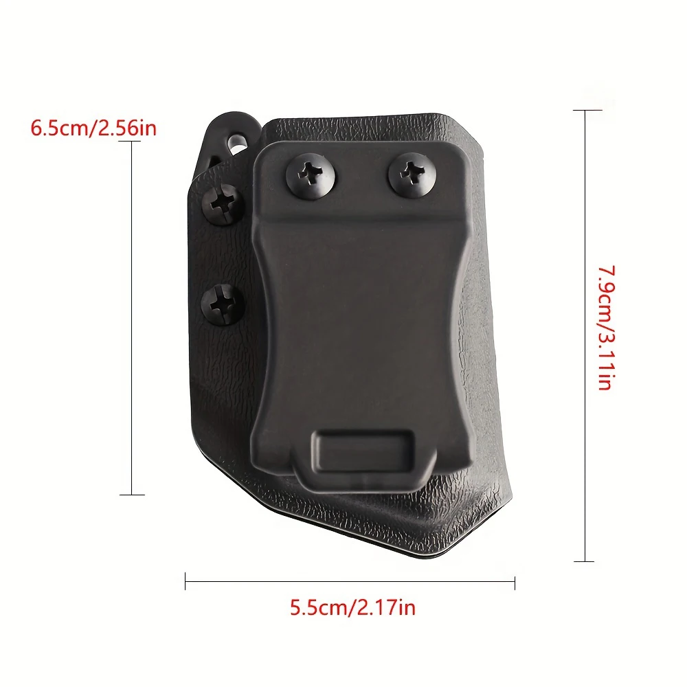 9mm/.40 듀얼 매거진용 IWB/OWB 전술 매거진 홀스터, 야외 게임용 조정 가능한 플랫 EDC 캐리어 홀더