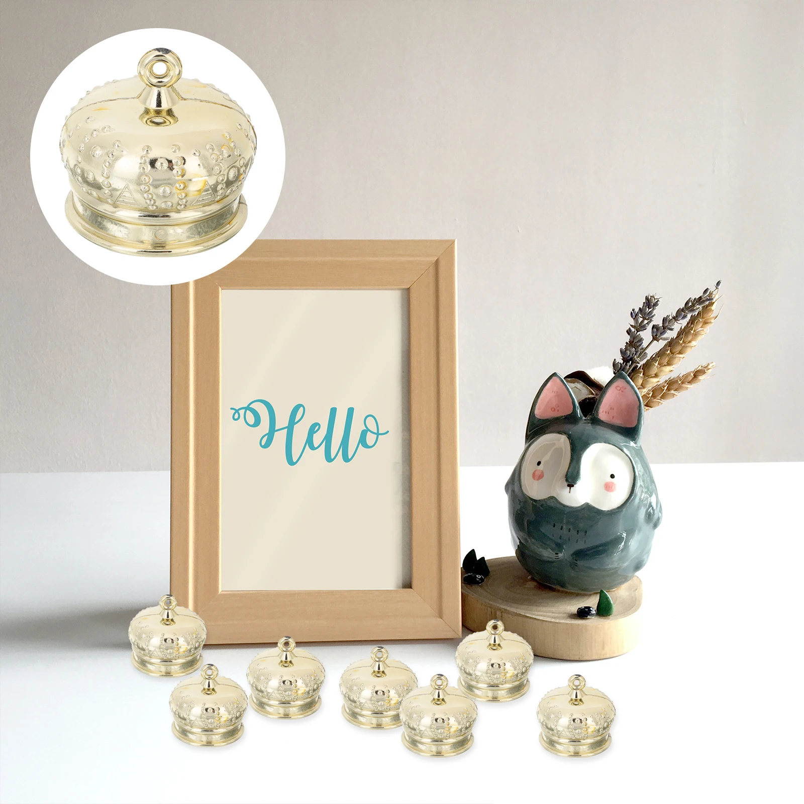 

50 шт., подвесные заглушки для подвесок, аксессуары для украшения своими руками, пластиковые чехлы для подвесок в виде шариков, подвесные фурнитуры для рукоделия «сделай сам»