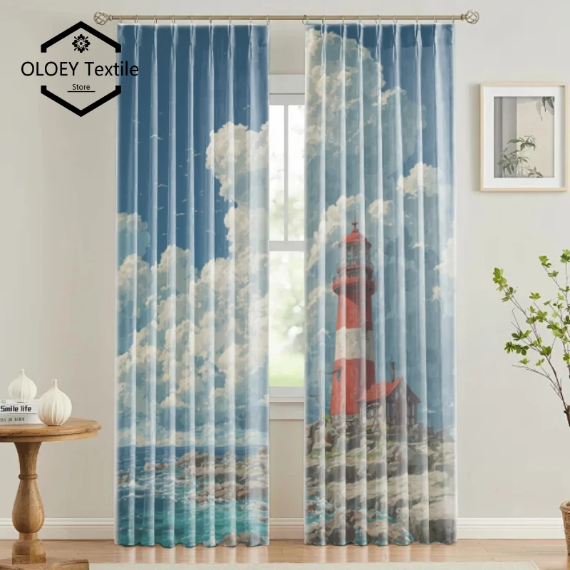 

Stunning Scenery View Curtains for Living Room Bedroom - Panoramic Digital Print Nature Landscape Blackout Thermal Drapes
