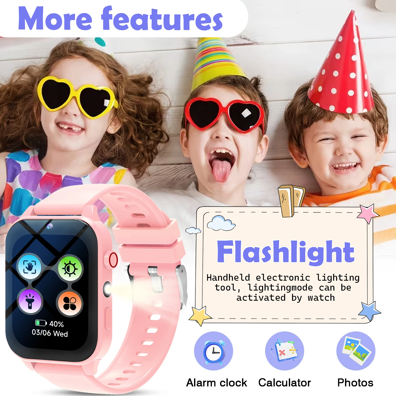 Inteligentny zegarek dla dziec – Smartwatch Digital Watches For Kid Boy With Alarm recenzja i cena