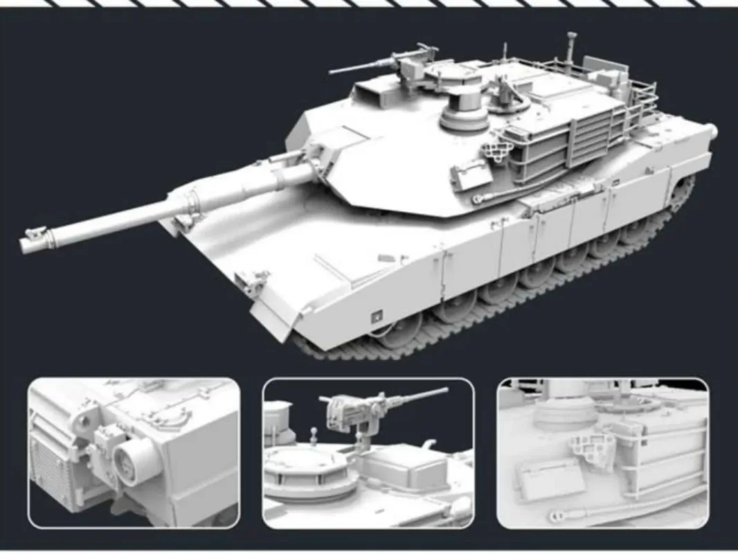 1/72 Modern US M1A2 SEP Abrams Main Battle Tank Model Kit Flyhawk FH3300 with Detail PE Parts