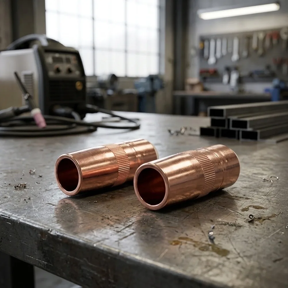 2 Pieces Copper Welding Nozzle N5814C 14 Inch Tip Fluted 58 Inch Orifice for Bernard for mig Welding Gas Accessories