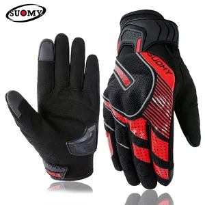 SUOMY Sarung Tangan Layar Sentuh Sepeda Motor Musim Panas Jari Penuh Pelindung Olahraga Luar Ruangan Sarung Tangan Sepeda Motor Trail untuk Pria Wanita Uniseks 6 sarung tangan ironman penjualan terbaik - №