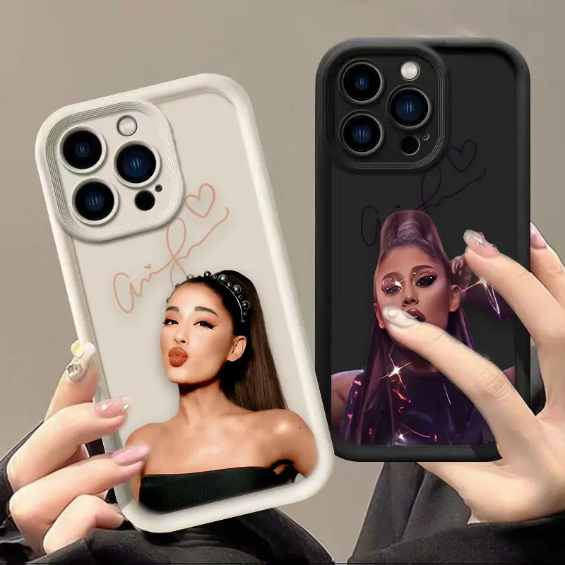 Singer A-Ariana G-Grandes Phone Case For Iphone Apple 17 AIR 16 16E 11 12 13 14 15 8 7 SE X XS XR Plus Pro Max Cover TPU Case