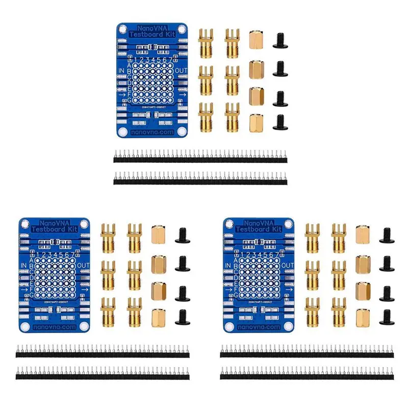 3X Nanovna Vector Network Analyzer Test Board Kit For Nanovna Network Analysis Test Board Demo Board