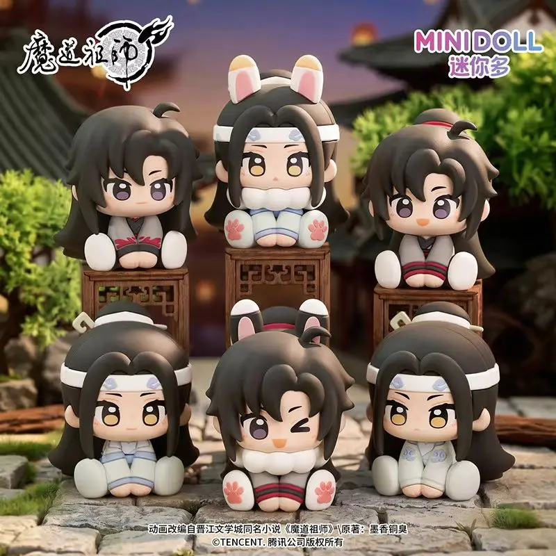 Nouvelle figurine Minidoll authentique en pose assise, Modaozushi, le fondateur du diabolisme, avec nuages d'animation rappelant des rêves, jouet.