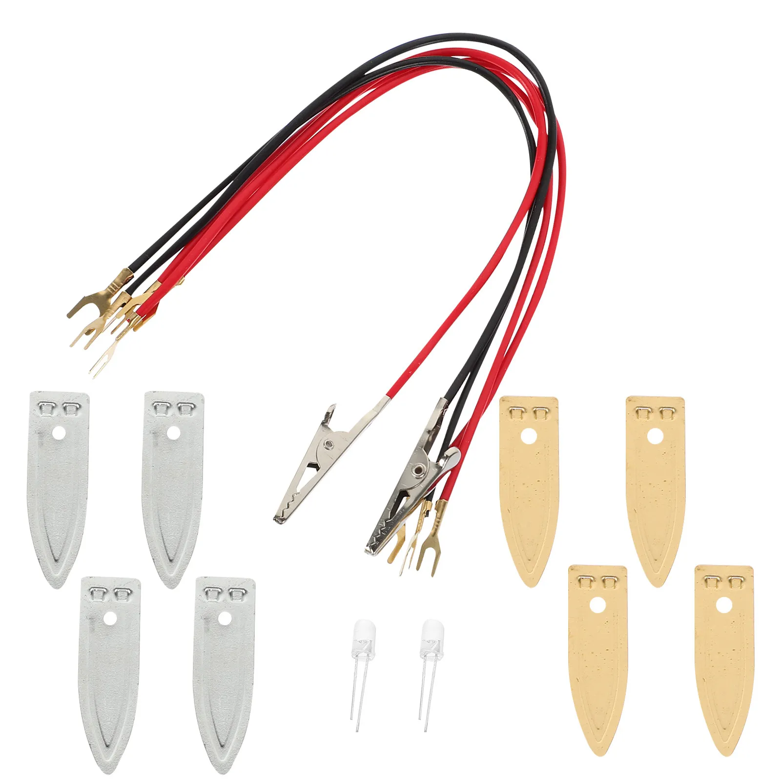1Set DIY Fruit Battery Science Experiment Educational Kit for Students to Explore Electricity Conductivity and Energy