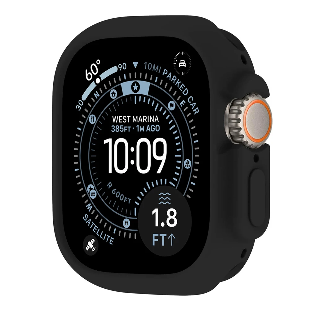 Cover for Apple Watch Ultra2 3 49mm Case All-Round Shockproof TPU Protective Silicone Bumper Scratch-Resistant iwatch ultra 3 49