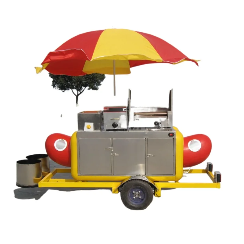 Hot Dog Cart Mobile Street Float Store Stall Cart Hotel Shopping Mall Booth