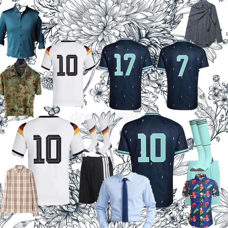 

New 26 27 Top quality german shirt Custom shirt New 2026 GermanyEs Customization adult Painted Abstract Canvas