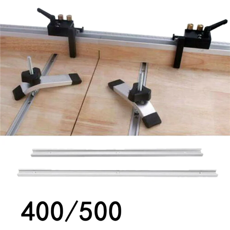 

4X Aluminium Bar Slider T-Tracks T-Slot Jig Fixture For Table Saw Gauge Rod (500Mm)-ABQU