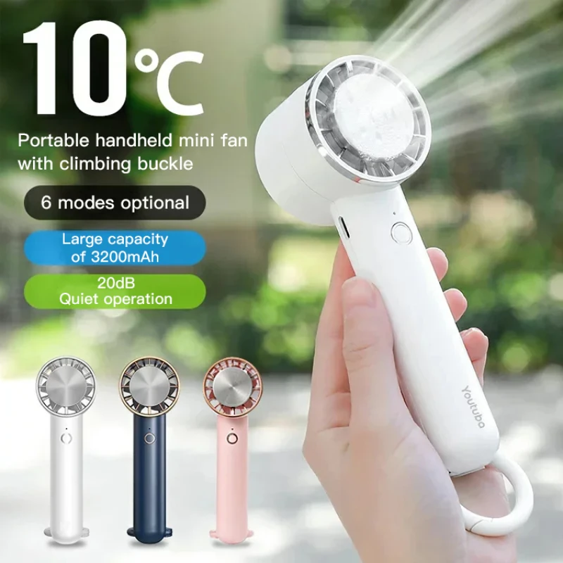 Ручной полупроводниковый охлаждающий вентилятор с пряжкой для альпинизма для путешествий