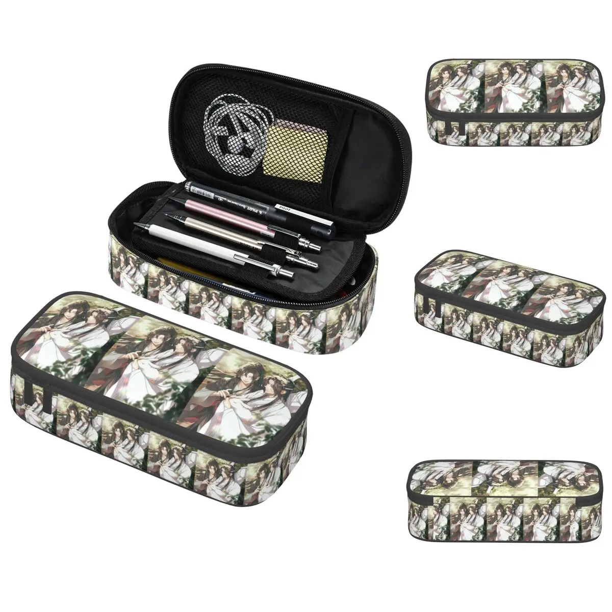 

Аниме-пенал Lan Zhan And Rabbits Mo Dao Zu Shi для мальчиков и девочек, подарочная коробка для ручек, сумка для карандашей, канцелярские принадлежности, сумка-держатель для ручек