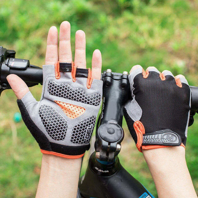 Męskie rękawiczki rowerowe Rękawiczki gimnastyczne z półpalcami Damskie rękawiczki Oddychające rękawiczki antypoślizgowe Fitness Sportowe rękawiczki treningowe