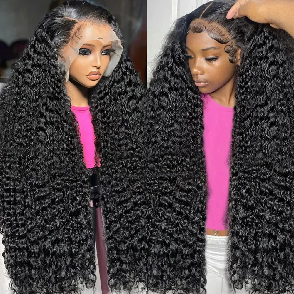 

Snwprin Deep Wave 13x6 HD Lace Front Human Hair Wigs 250 Density Brazilian Water Wave Curly Lace Frontal Wigs Preplucked On Sale