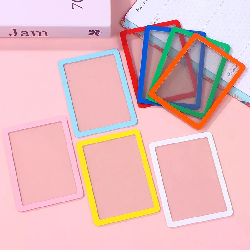 5 قطع من غلاف البطاقات ذو الحواف الصلبة، غلاف حماية من المواد البلاستيكية، غلاف حماية مضاد للسقوط