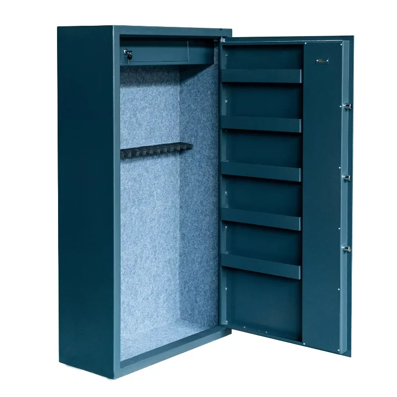 

【Fashionable】High Quality 3mm Safe Box Steel Safe Cabinet White EN14450 Certificate for 16guns