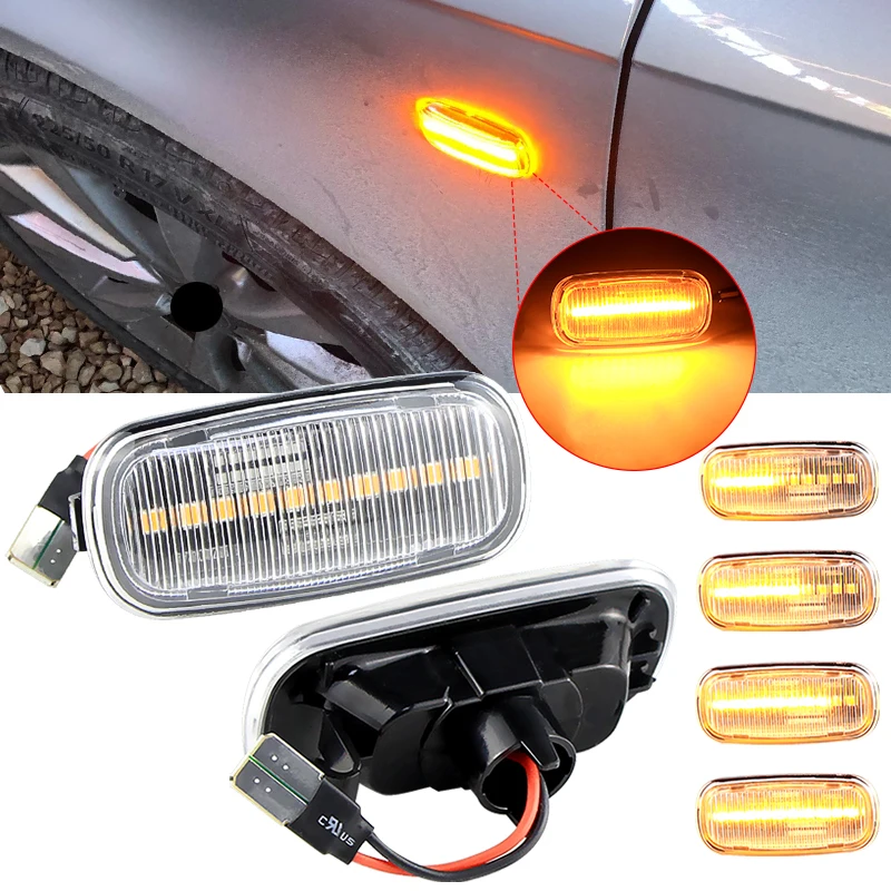 

For Dacia Duster Renault Megane 1 Clio1 2 KANGOO ESPACE Smart Fortwo 453 Side Marker Fender Light LED Dynamic Turn Signal Light