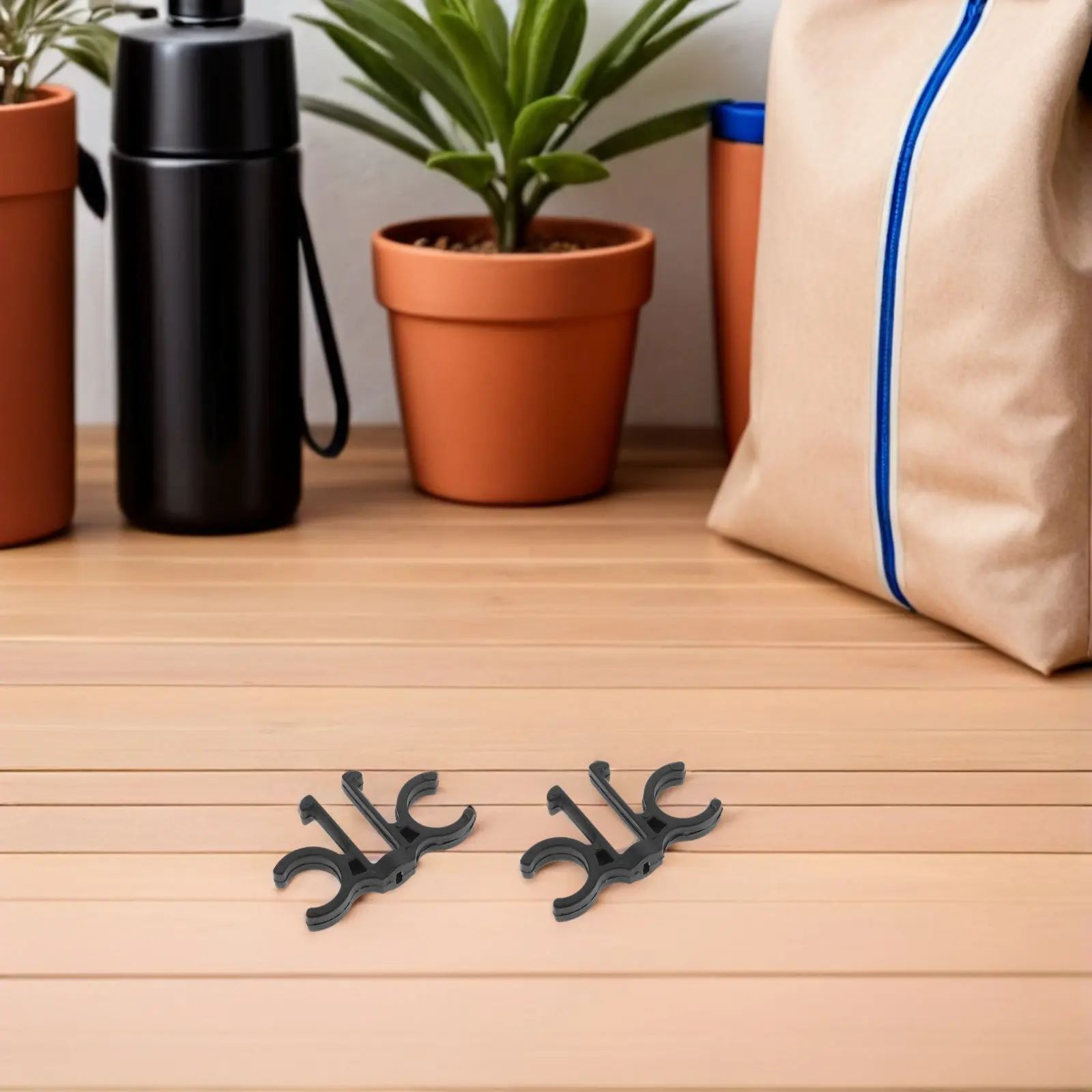 12 Piezas de Clips de Repuesto para Bastones de Senderismo, Hebillas de Plástico para Bastones de Trekking, Abrazadera de Liberación Rápida para Bastones de Esquí, Aventuras de Escalada